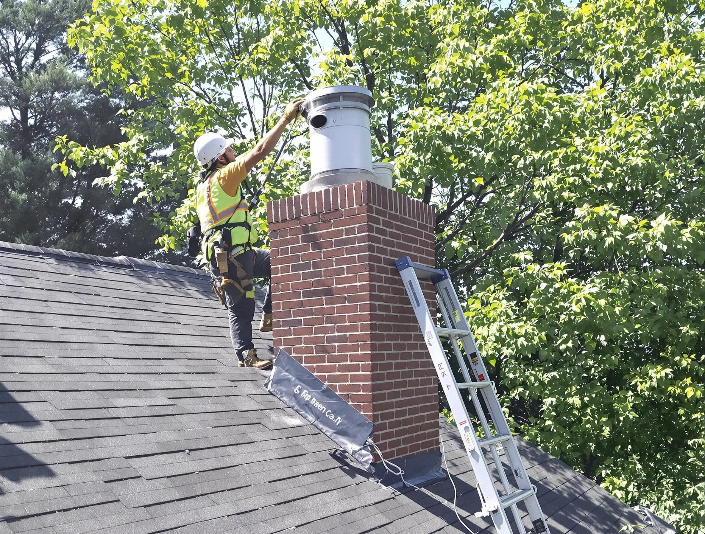 Chimney liner inspection by Meadowbrook Chimney Sweep in Meadowbrook, VA