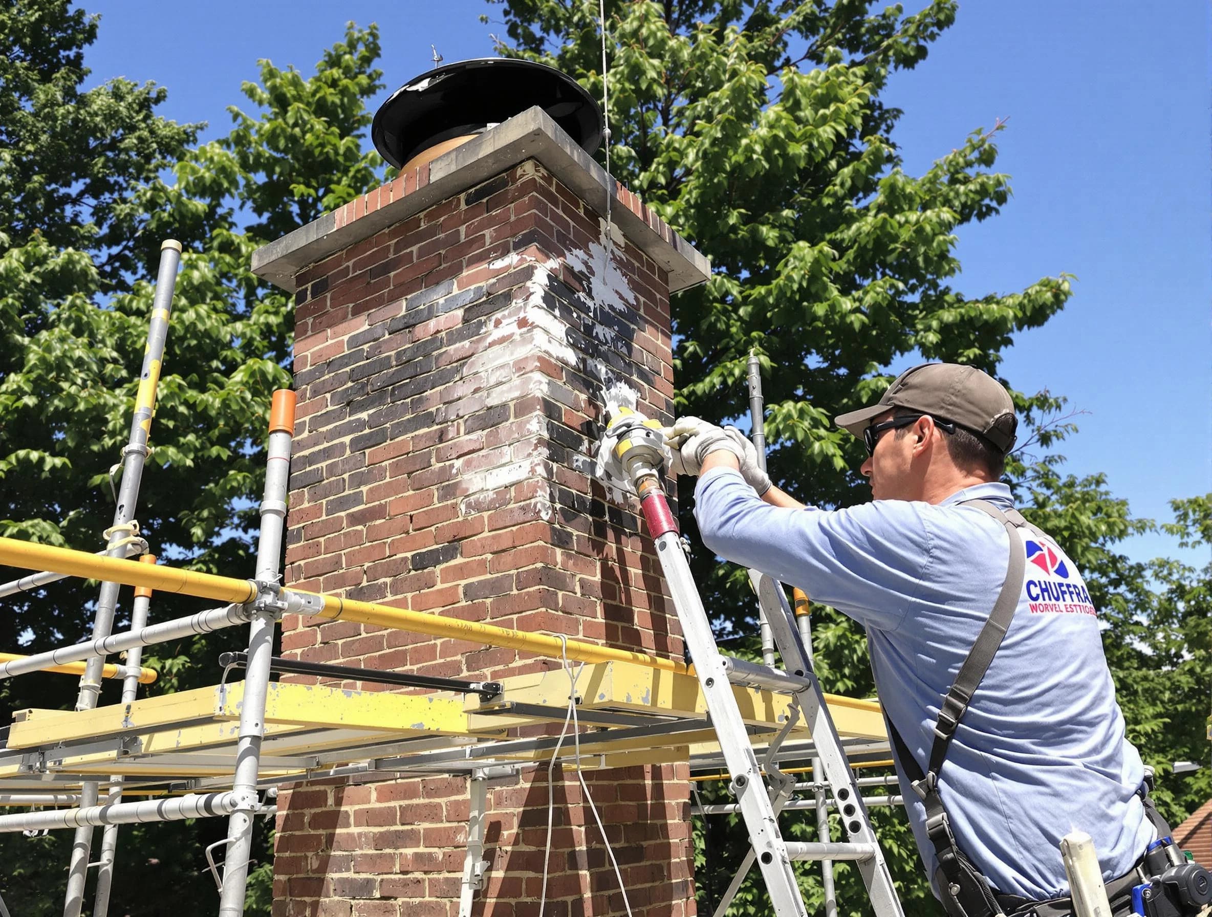 Structural chimney repair by Meadowbrook Chimney Sweep in Meadowbrook, VA