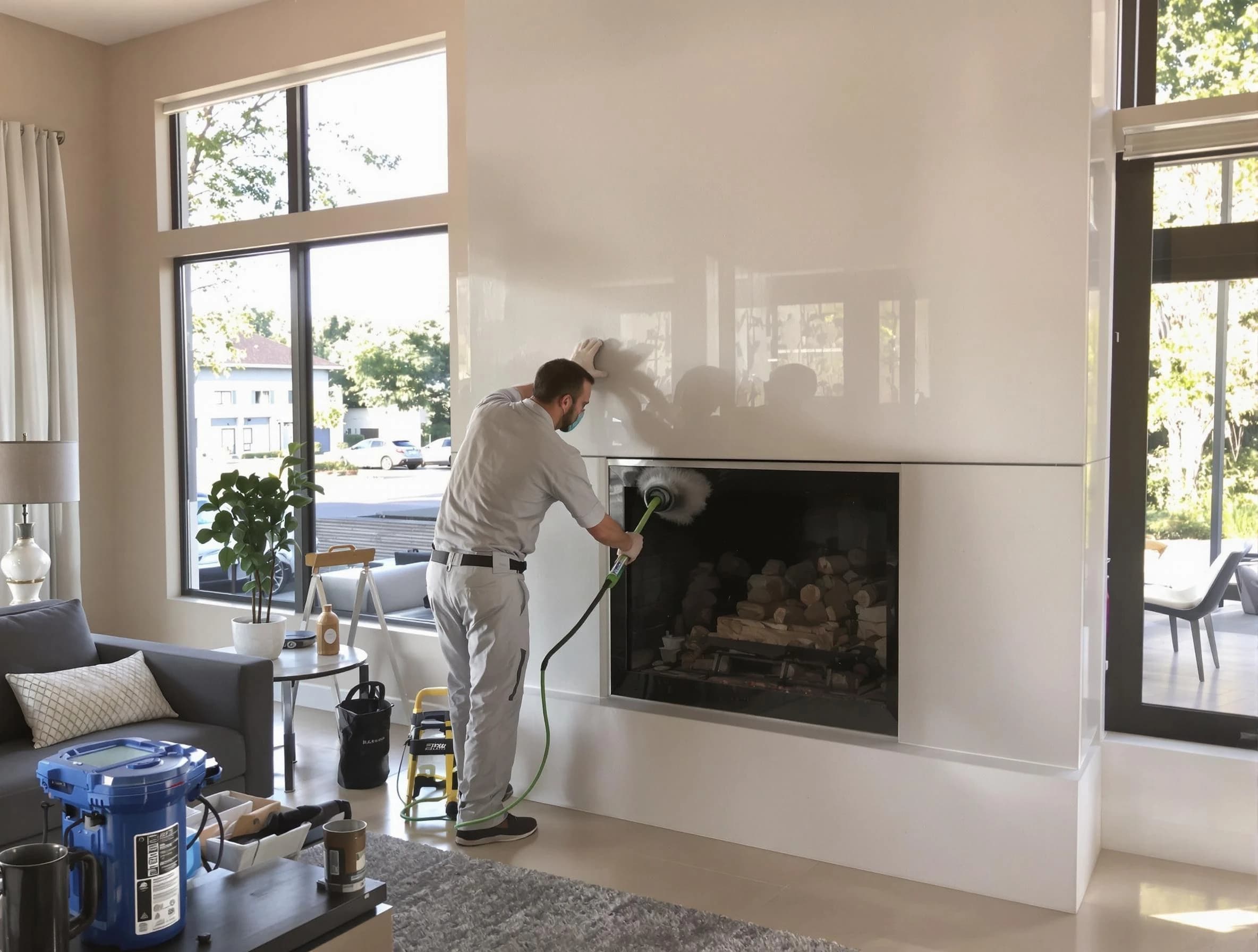 Meadowbrook Chimney Sweep performing thorough soot removal in Meadowbrook, VA